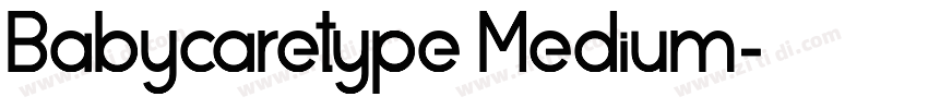 Babycaretype Medium字体转换